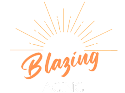 BLAZING AGING Logo